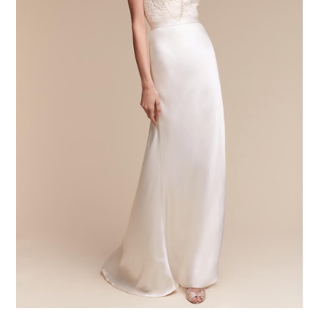 BHLDN wedding dress skirt